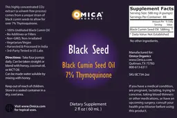 Label for Black Seed