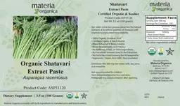 Label for Organic Shatavari Extract Paste