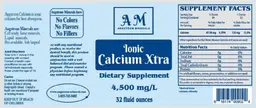 Label for Ionic Calcium Xtra