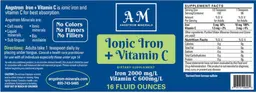 Label for Ionic Iron + Vitamin C