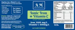 Label for Ionic Iron + Vitamin C