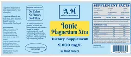 Label for Ionic Magnesium Xtra