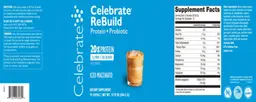 Label for Celebrate ReBuild Iced Macchiato
