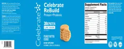 Label for Celebrate ReBuild Peanut Butter Cookie
