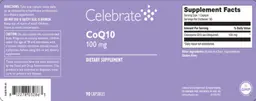 Label for CoQ10 100 mg