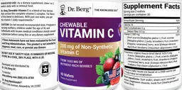 Label for Chewable Vitamin C