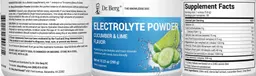 Label for Electrolyte Powder Cucumber & Lime Flavor