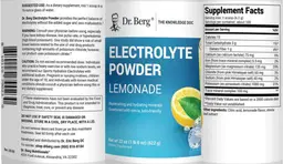 Label for Electrolyte Powder Lemonade