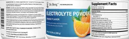 Label for Electrolyte Powder Orange Flavor