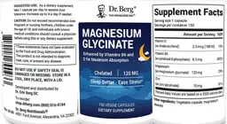 Label for Magnesium Glycinate 120 mg
