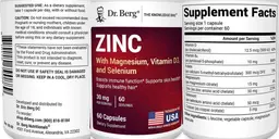 Label for Zinc 30 mg