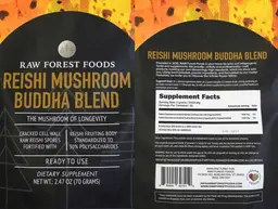 Label for Reishi Mushroom Buddha Blend