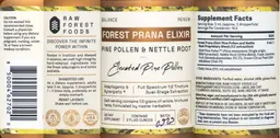 Label for Forest Prana Elixir Tincture