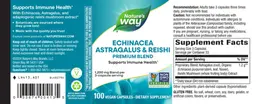Label for Echinacea Astragalus & Reishi
