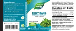 Label for Holy Basil 450 mg