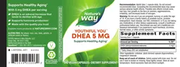 Label for Youthful You DHEA 5 mg