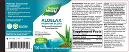 Label for AloeLax with Fennel Seed 340 mg