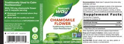 Label for Chamomile Flower 700 mg
