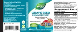 Label for Grape Seed 100 mg