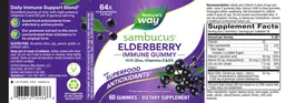 Label for Sambucus Elderberry Immune Gummy