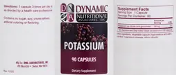 Label for Potassium