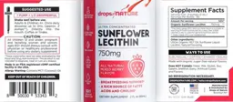 Label for Ultra Concentrated Sunflower Lecithin 750 mg Mixed Berry Flavor