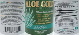 Label for Aloe Gold