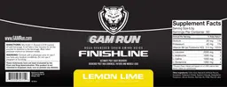 Label for FinishLine Lemon Lime