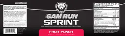 Label for Sprint Fruit Punch