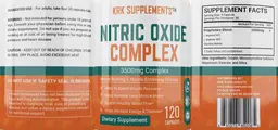 Label for Nitric Oxide Complex 3500 mg