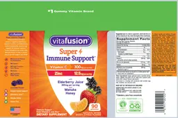 Label for Super Immune Support Natural Mixed Berry Citrus Flavor