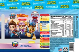 Label for Gummy Multivitamin Paw Patrol The Movie