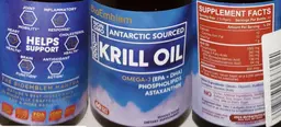 Label for Krill Oill 1000 mg