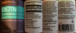 Label for Biotin 5000 mcg
