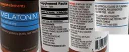 Label for Melatonin 3 mg