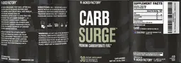 Label for Carb Surge Unflavored