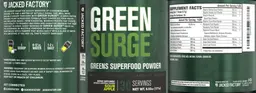Label for Green Surge Sour Apple