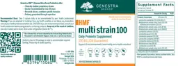 Label for HMF Multi Strain 100