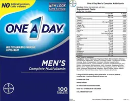 Label for Men's Complete Multivitamin