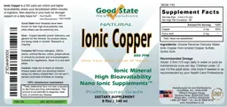 Label for Ionic Copper 800 PPM