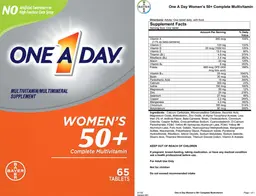 Label for Women's 50+ Complete Multivitamin
