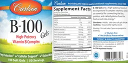 Label for B-100 Gels