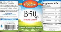 Label for B-50 Gels
