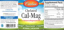 Label for Chelated Cal-Mag