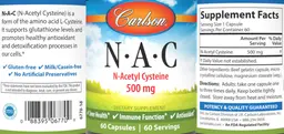 Label for N-A-C 500 mg