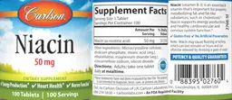 Label for Niacin 50 mg