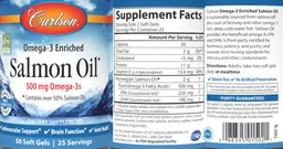 Label for Salmon Oil