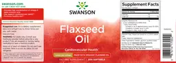 Label for Flaxseed Oil 1 gram