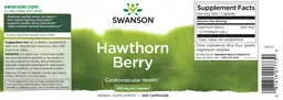 Label for Hawthorn Berry 565 mg