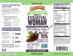 Label for Omega-3 Essential Woman Chocolate Mint